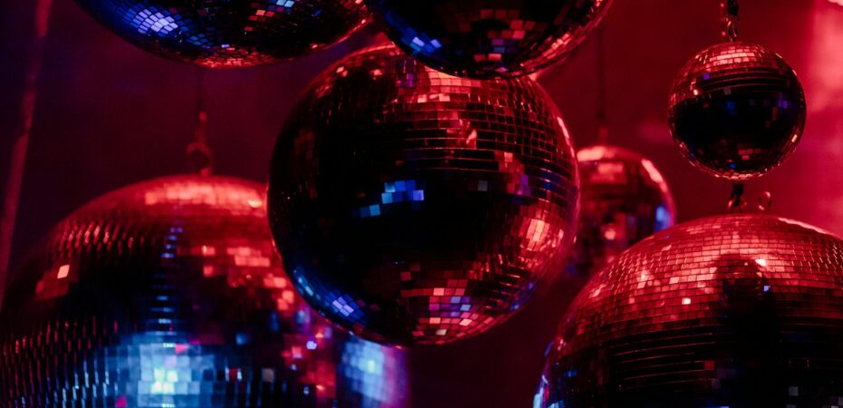 red and blue ball decor